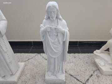 Standbeeld van Carrara-marmer B.cacciatori Jésus