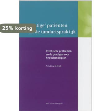 Lastige patienten in de tandartspraktijk 9789031342532, Verzenden, A. de Jongh