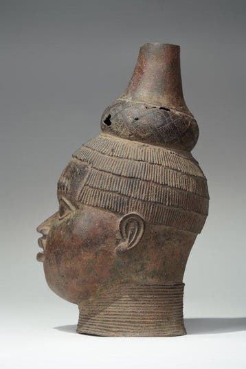 Een bronzen hoofd - Uhunmwun-elao - Benin - Nigeria