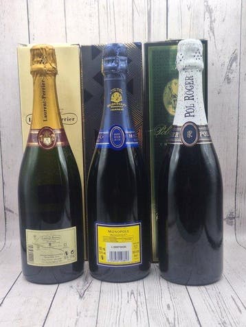 Laurent-Perrier, Pol Roger, Heidsieck Blue Top - Champagne, Collections