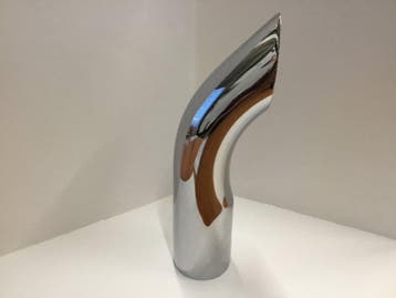 2 inch Verchroomde gebogen sierstuk, Ophalen of Verzenden, Nieuw
