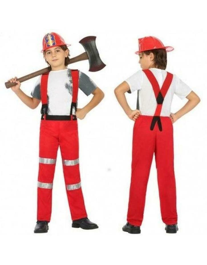 Brandweerman carnavalskostuum voor kinderen, Hobby en Vrije tijd, Feestartikelen, Ophalen of Verzenden