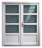 PVC Deur 175x204 buitendraaiend Perfect geschikt voor garage, Bricolage & Construction, Ophalen of Verzenden, Buitendeur