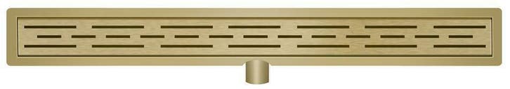 Geborsteld messing douchegoot 40mm aansl. +flens  90x7, Doe-het-zelf en Bouw, Sanitair, Ophalen of Verzenden