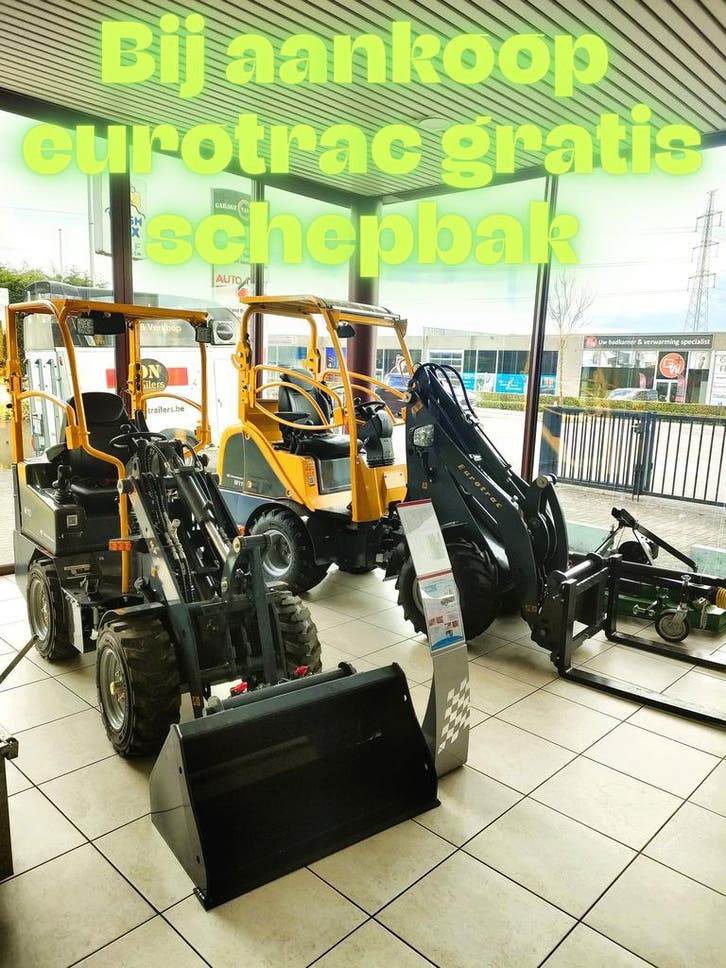 Knikladers Eurotrac aan de scherpste prijs! Thuisgeleverd!!!, Zakelijke goederen, Machines en Bouw | Kranen en Graafmachines, Wiellader of Shovel