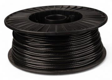 Fitness Staalkabel 6mm 20 meter zwart, Verzenden, Nieuw