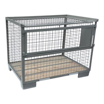 Gitterbox GB015 met anti-diefstalklep nieuw 1240x835x970mm