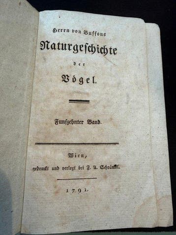 Buffon, G. L. L. - Naturgeschichte der Vögel. Band 15, 25, Antiek en Kunst