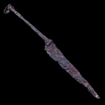 Vroeg-middeleeuws IJzer Zeer zeldzame Seax (Scramasax) -