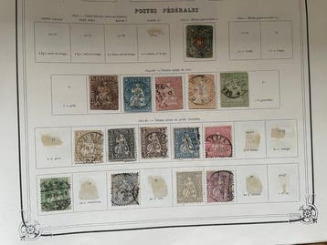 Suisse 1851/1932 - 2 lots mis en vente aux enchères,