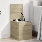 vidaXL Opbergbox 30x35x35 cm bewerkt hout sonoma, Verzenden