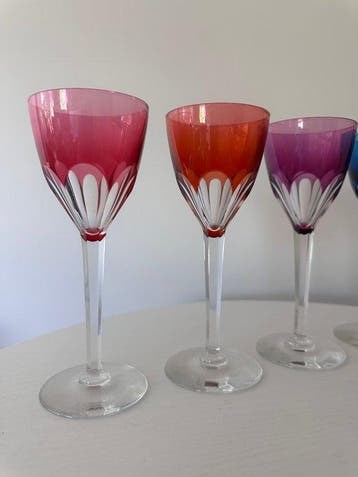Val Saint Lambert - Wijnglas (4) - Glas