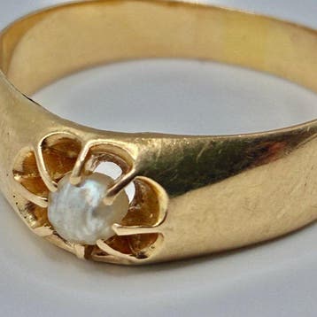 Zonder minimumprijs - Ring - 18 karaat Geel goud, Nieuw