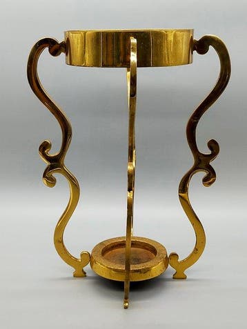 Porte-parapluies - Design Art nouveau - Laiton -, Antiquités & Art