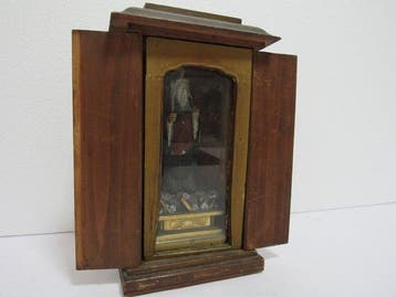 Altaar - Hout - 1920-1930 - Houtsnijwerk van een stand-in, Antiek en Kunst