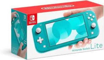 Nintendo Switch Lite Turquoise in Doos (Nette Staat), Ophalen of Verzenden, Zo goed als nieuw