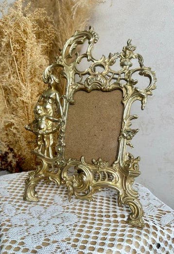 Cadre photo - Laiton - Style Art Nouveau