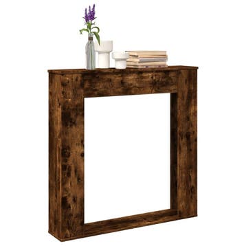 vidaXL Haardombouw 100x20x100 cm bewerkt hout gerookt, Huis en Inrichting, Verzenden, Nieuw