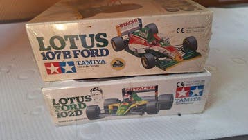 Tamiya 1:20 - Modelbouwdoos (2) - Lotus 102D; Lotus 107B, Hobby & Loisirs créatifs