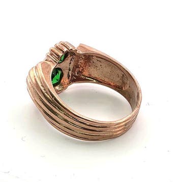 Zonder minimumprijs - Ring - 9 kt. Roségoud, Zilver Spinel -