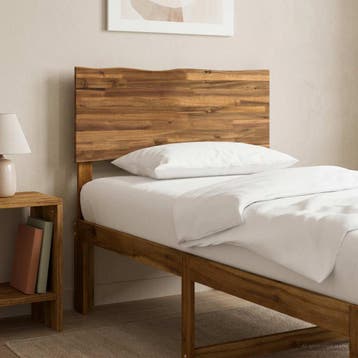 vidaXL Live Edge Hoofdbord ROSTOCK Naturel 75 cm Massief, Verzenden