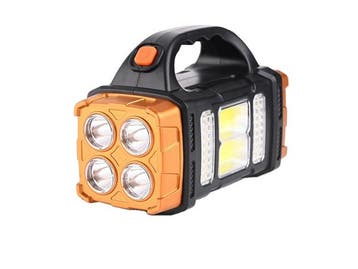 Veiling - LED Werklamp met Powerbank en Zonnepaneel, Caravanes & Camping, Lampes de poche