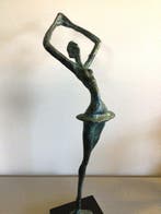 Sculpture, Sierlijke ballerina - 34 cm - Bronze, Antiek en Kunst