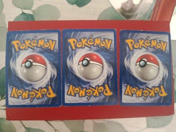 Pokémon - 3 Card - Machamp, Léviator Foil, Illustration, Nieuw