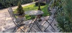 Ensemble de sièges (3) - ensemble de jardin pliable en métal