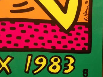 Keith Haring - MJF - Montreux 1983 Jazz Festival Switzerland, Antiek en Kunst