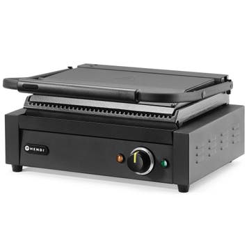 Contact-/Paninigrill | Enkel | Gegroefd Oppervlak 340x230, Verzenden