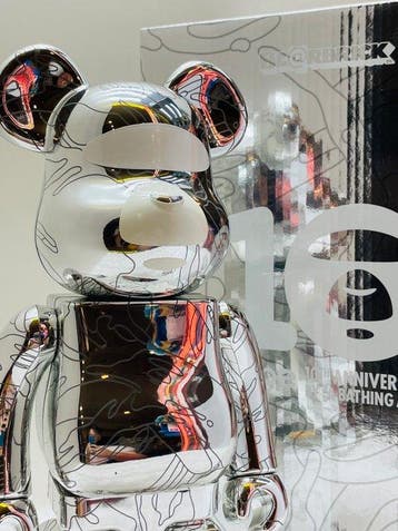 BE@RBRICK 400% & 100% Aape 10th Anniversary (LIGHT Ver.)