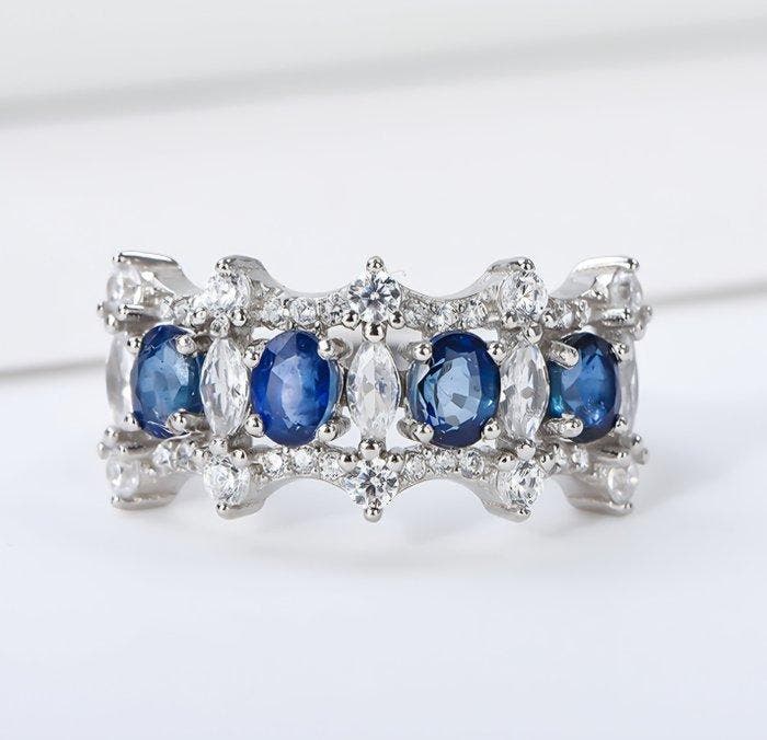 Zonder minimumprijs - Ring Zilver, Platina, Verguld -, Handtassen en Accessoires, Ringen