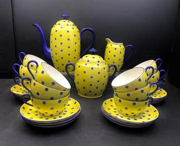 Limoges, legrand&C Art Deco - Service à thé - Porcelaine, Antiek en Kunst