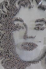 Wanddecoratie - Hurjui (1977) - nagelkunst - Roemenië -