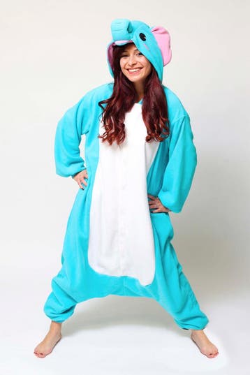 KIMU® Onesie Blauwe Olifant Pak XS-S of 152-158 Olifantenpak, Kleding | Dames, Ophalen of Verzenden, Nieuw