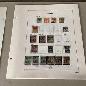 Espagne 1929/1945 - Lotje Barcelona, Beneficia sur les pages, Gestempeld