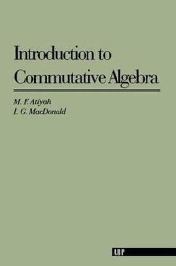 Introduction To Commutative Algebra |  | Nieuw, Verzenden, Nieuw