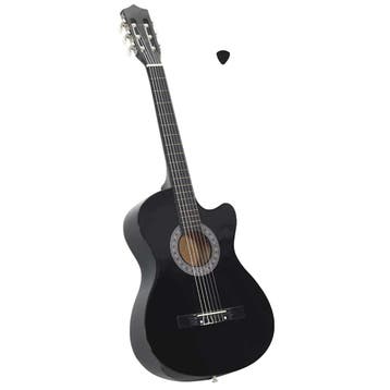 vidaXL Gitaar cutaway met 6 snaren western klassiek 38, Muziek en Instrumenten, Verzenden, Nieuw