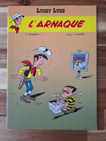 Lucky Luke - LArnaque + dédicace - B - 1 Album - Beperkte, Boeken, Stripverhalen, Nieuw