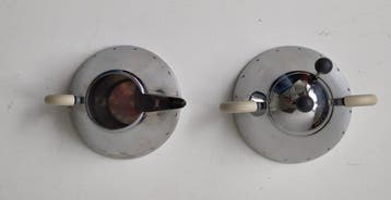 Alessi - Michael Graves - Suiker en roomstel (2) - Staal,