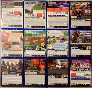 Sony - Playstation 4 (PS4) - 12 various PS4 games [3x