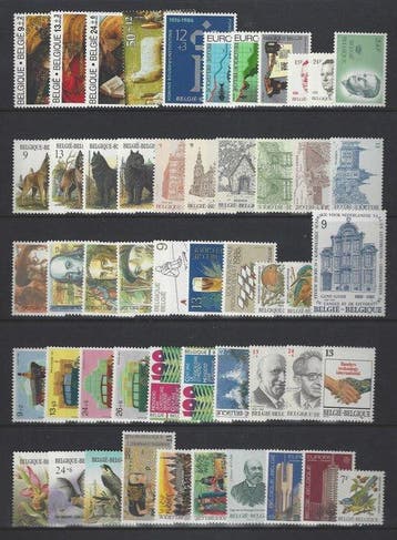 België 1985/1994 - 10 volledige jaargangen met blokken en