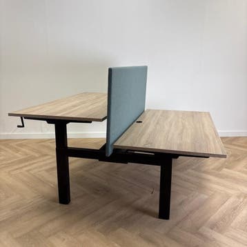 duo slingerbureau + wand 160x80 cm per werkplek. midden, Huis en Inrichting, Gebruikt