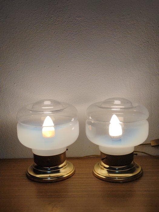 Nachtlampje (2) - Opaline glas, Antiek en Kunst, Antiek | Verlichting