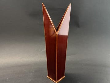 Vaas - Hout - Japan - V-vormige origami-vaas (Zonder