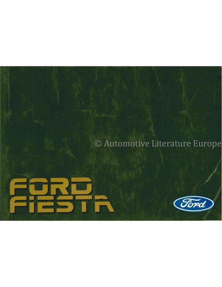 1987 FORD FIESTA INSTRUCTIEBOEKJE NEDERLANDS, Autos : Divers, Modes d'emploi & Notices d'utilisation