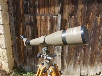 Telescope on stand - 80mm spooting scope - 1960-1970 - Japan