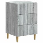 vidaXL Nachtkastje Grijs sonoma 43 x 41 x 66,5 cm Bewerkt, Verzenden, Nieuw
