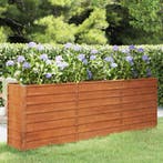 vidaXL Plantenbak verhoogd 240x40x77 cm cortenstaal roestig, Verzenden, Nieuw